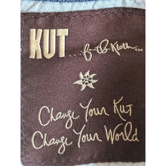 KUT from the Kloth Catherine Boyfriend Jeans Blue Wash Size 14 Cut# 73827 - Picture 7 of 15